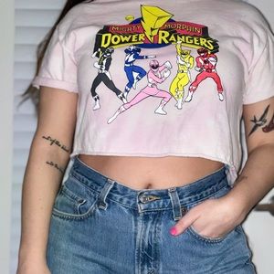 Light Pink Tie Dye Graphic Crop Top